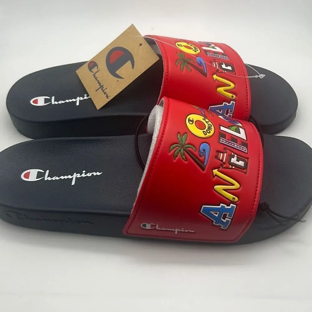 Champion IPO SLIDES-LOS ANGELES- NWB-size 10‎